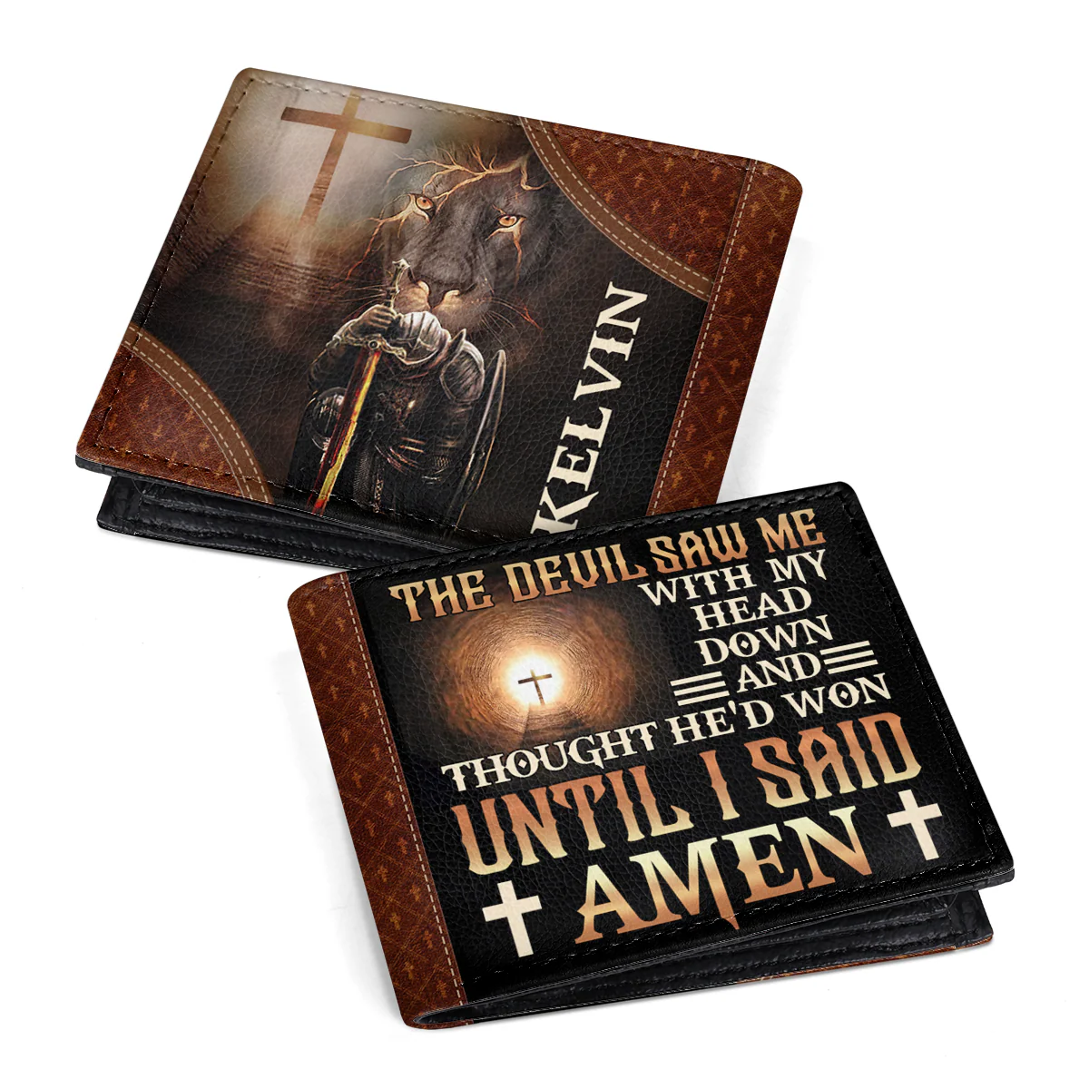 Until I Said Amen - Personalized Folded Wallet
