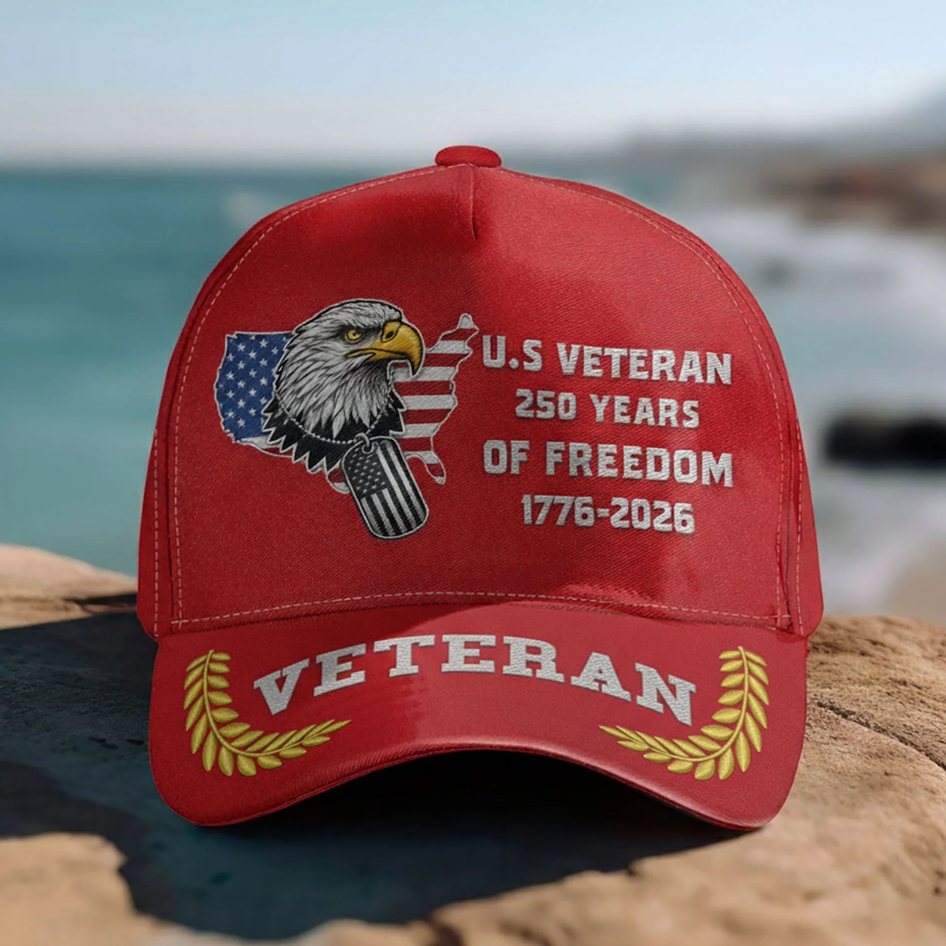 U.S Veteran 250 Years Of Freedom - Personalized Classic Cap - Gift For Patriotic, Veteran | HN02