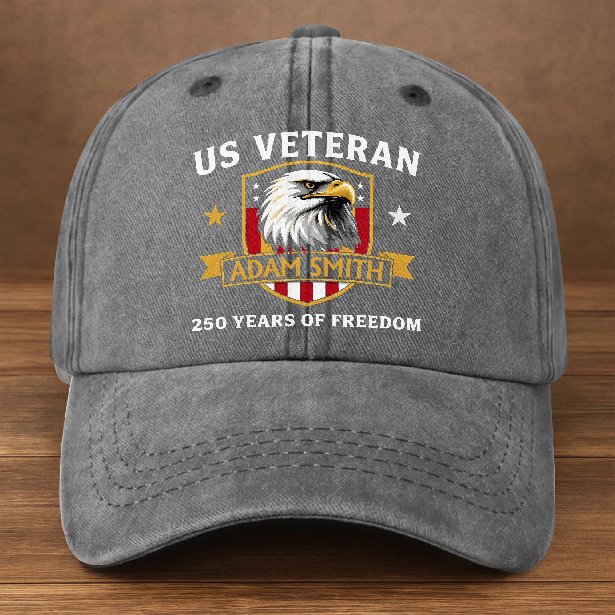 US Veteran 250 Years of Freedom - Personalized Classic Cap - Gifts For Veterans, Patriots - Image 11