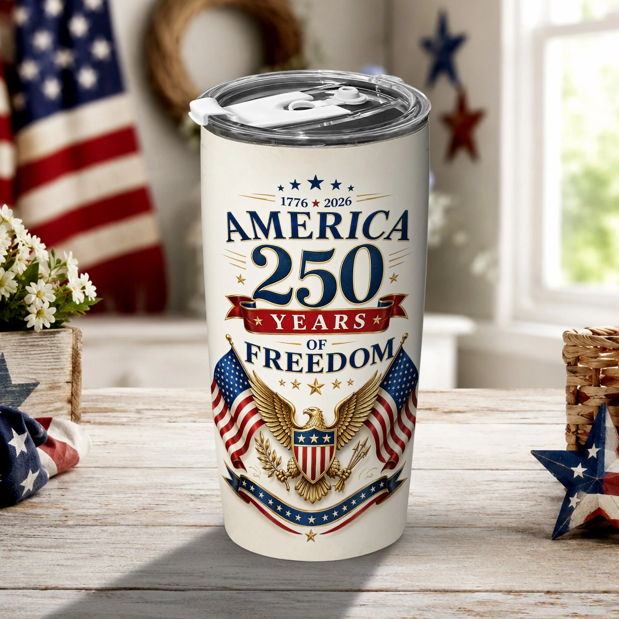USA 250 Patriotic Heritage America Anniversary Freedom - Tumbler - Gift For Patriots