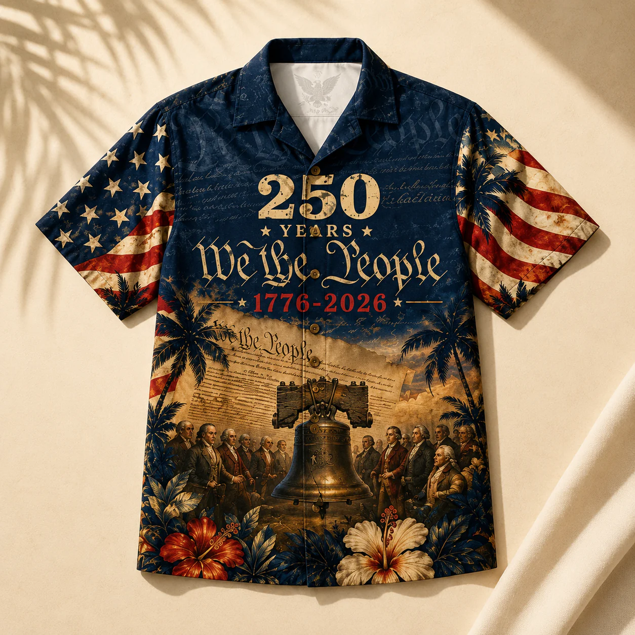 USA 250 Years Of Freedom We The People - Personalized Hawaiian Shirt - Gift For Men, Patriots - Image 3