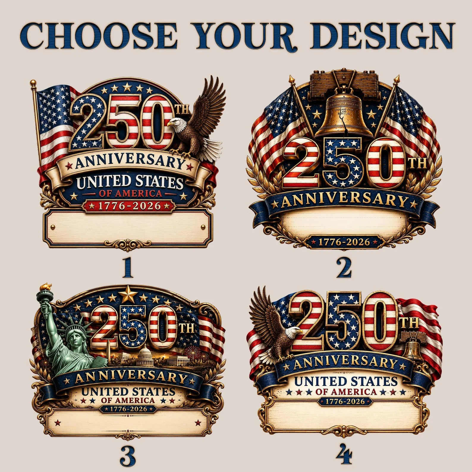 USA 250th Anniversary American Flag Statue Of Liberty - Personalized Wood Sign - Gift For Patriotic Family - Image 3