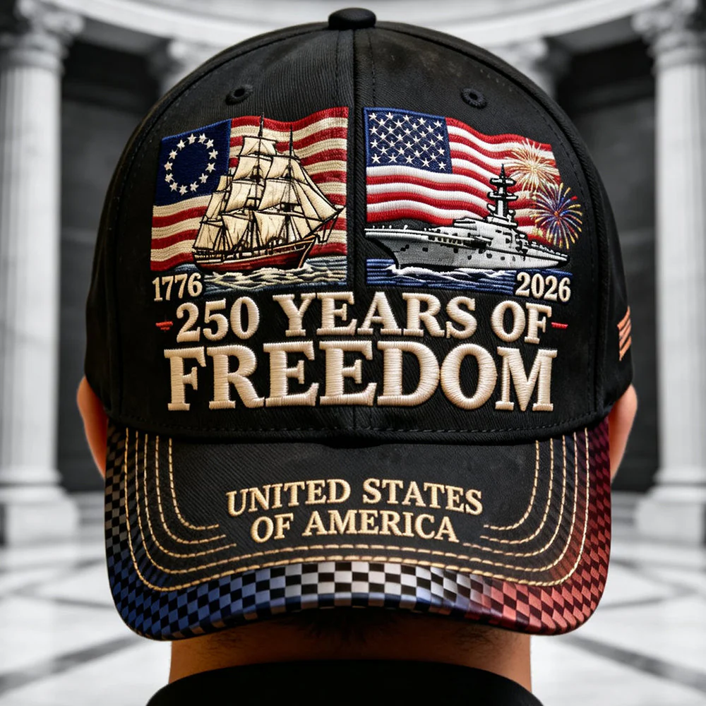 USA 250th Anniversary Historical Freedom - Personalized Classic Cap - Gifts For Patriots