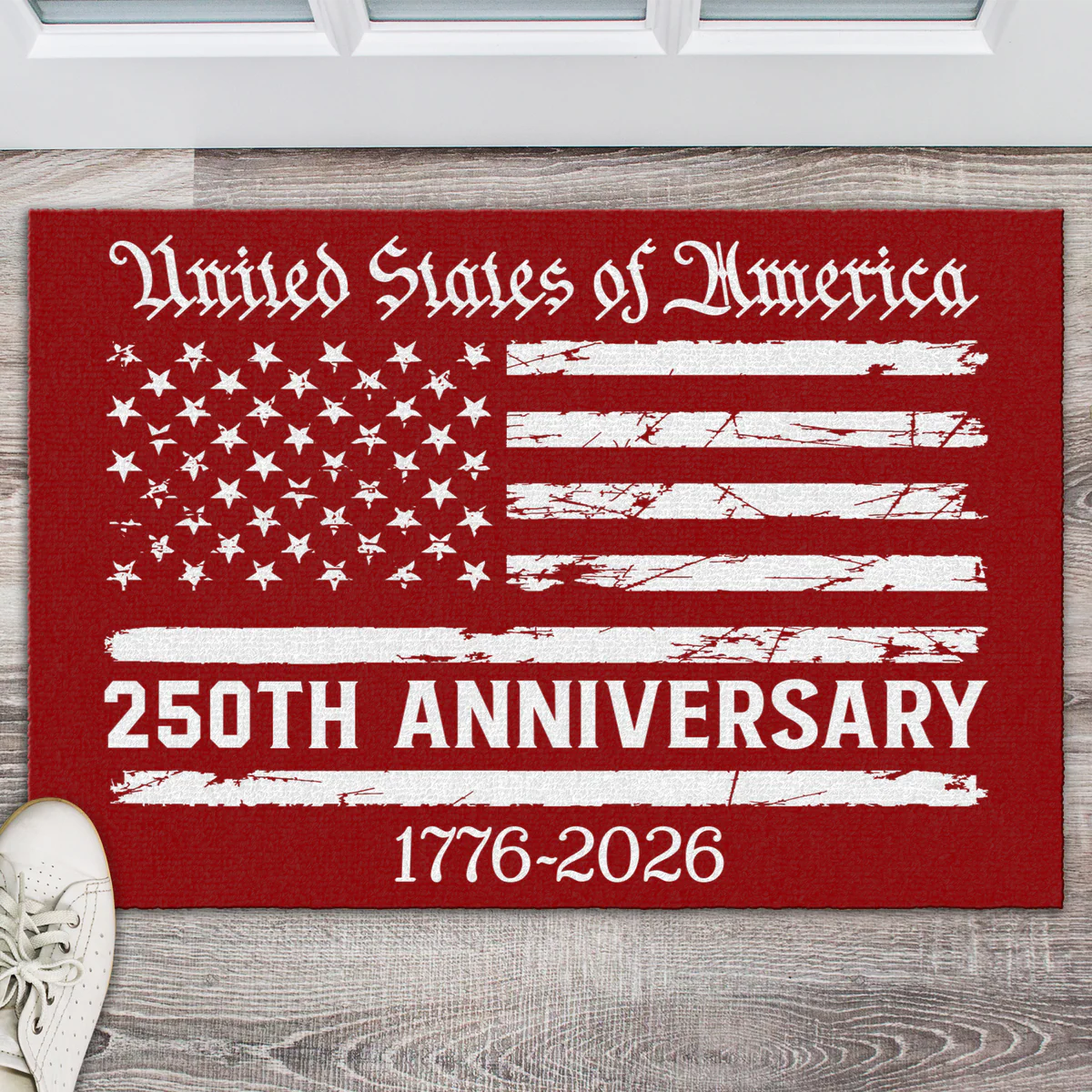 USA 250th Anniversary - Personalized Doormat - Patriotic Gift For Family HN02 - Image 2