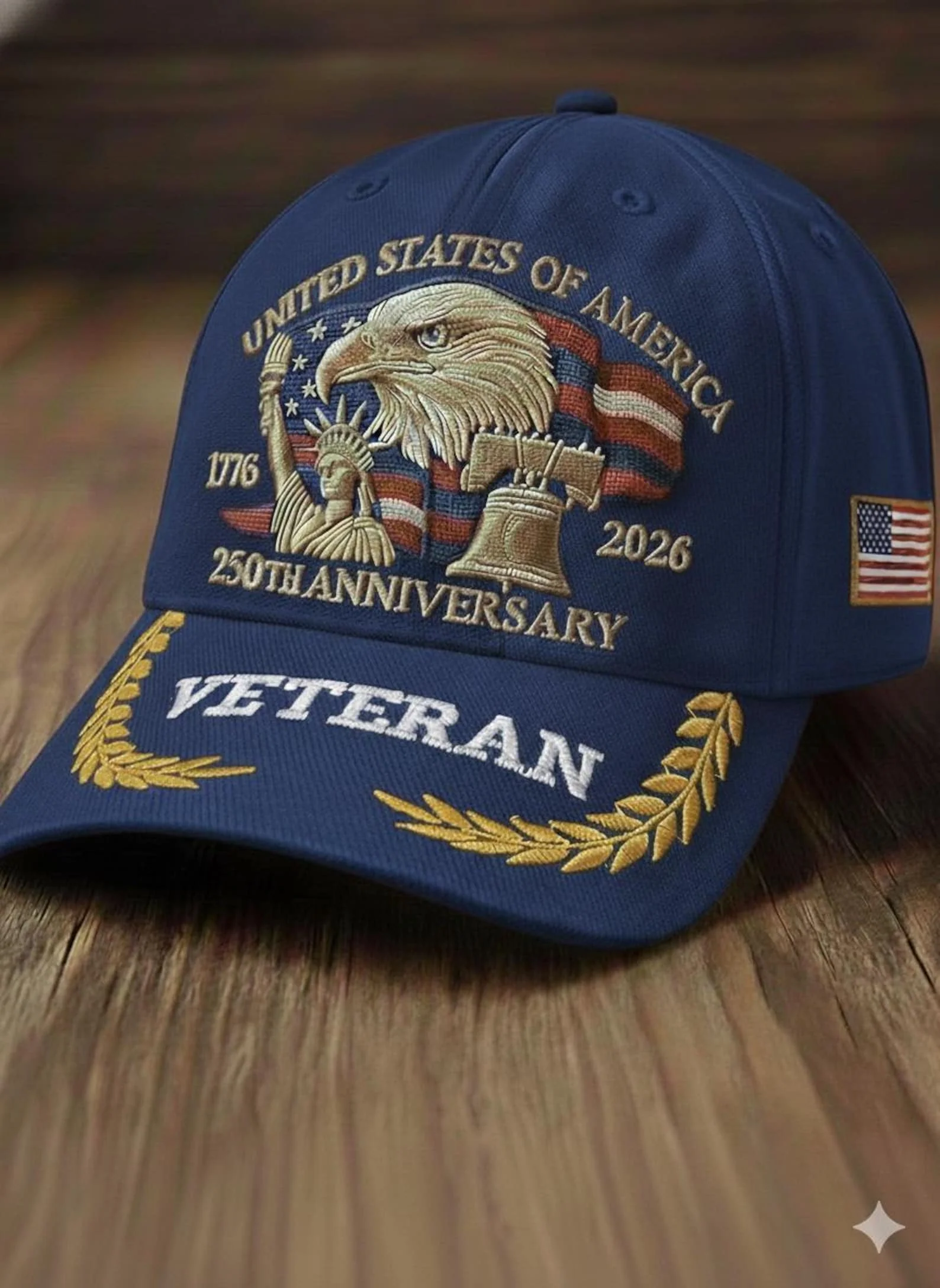 USA 250th Anniversary Veteran - Classic Cap - Gift For Patriots, Veterans - Image 2