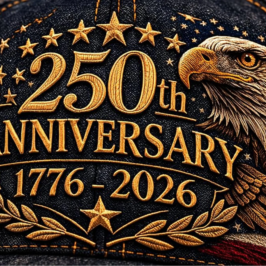 USA 250th Anniversary We The People Denim Eagle - Personalized Classic Cap - Gift For Him - Image 8