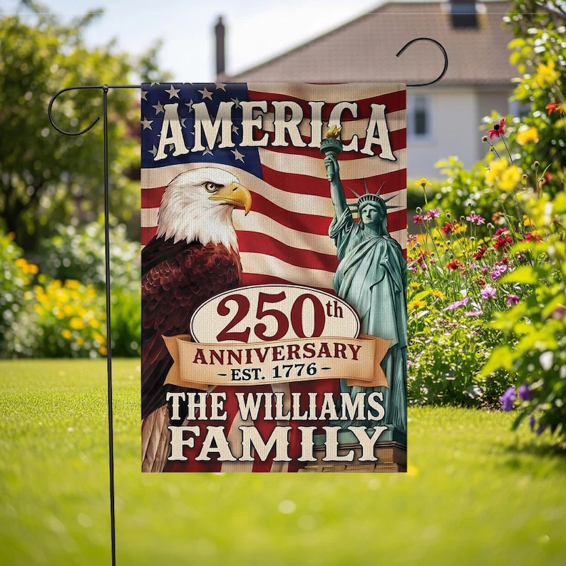 USA 250th Anniversary With Eagle Flag - Gift For Patriotic, Veterans | HN02 - Image 2