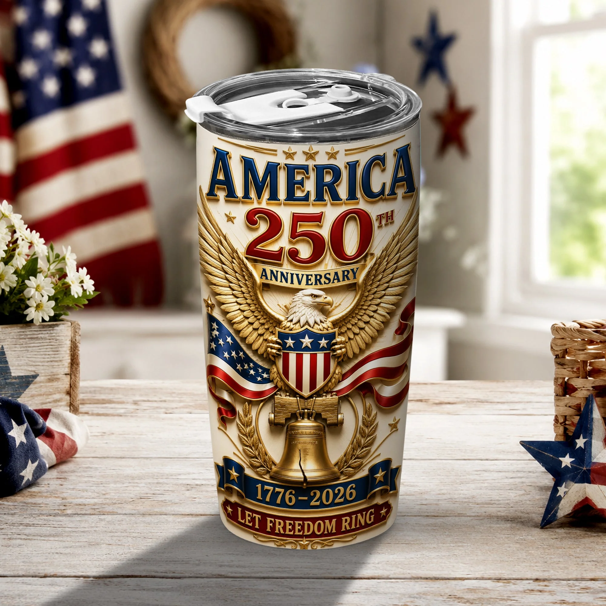 USA 250th Fireworks Patriotic America Celebration - Tumbler - Gift For Patriots