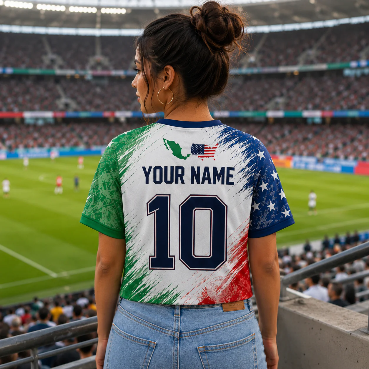 USA And Mexico Global Soccer Tournament 2026 - Personalized Croptop Jersey - Gifts For Football Lovers, Sports Fans LA02 - Image 3