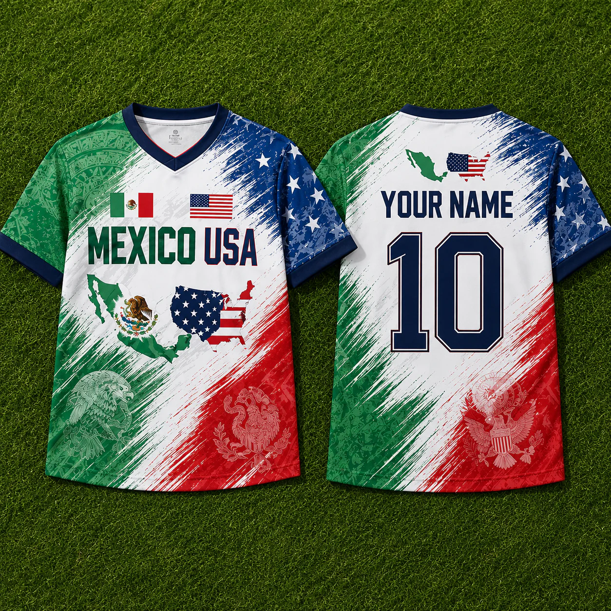 USA And Mexico Global Soccer Tournament 2026 - Personalized Soccer Jersey - Birthday Gifts For Football Lovers, Sports Fans, Sports Lovers - Image 2