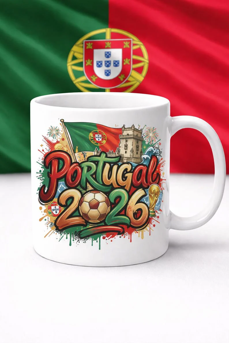 USA Flag Global Championship 2026 Soccer Cup - White Ceramic Mug - Gift For Football Fans - Image 2