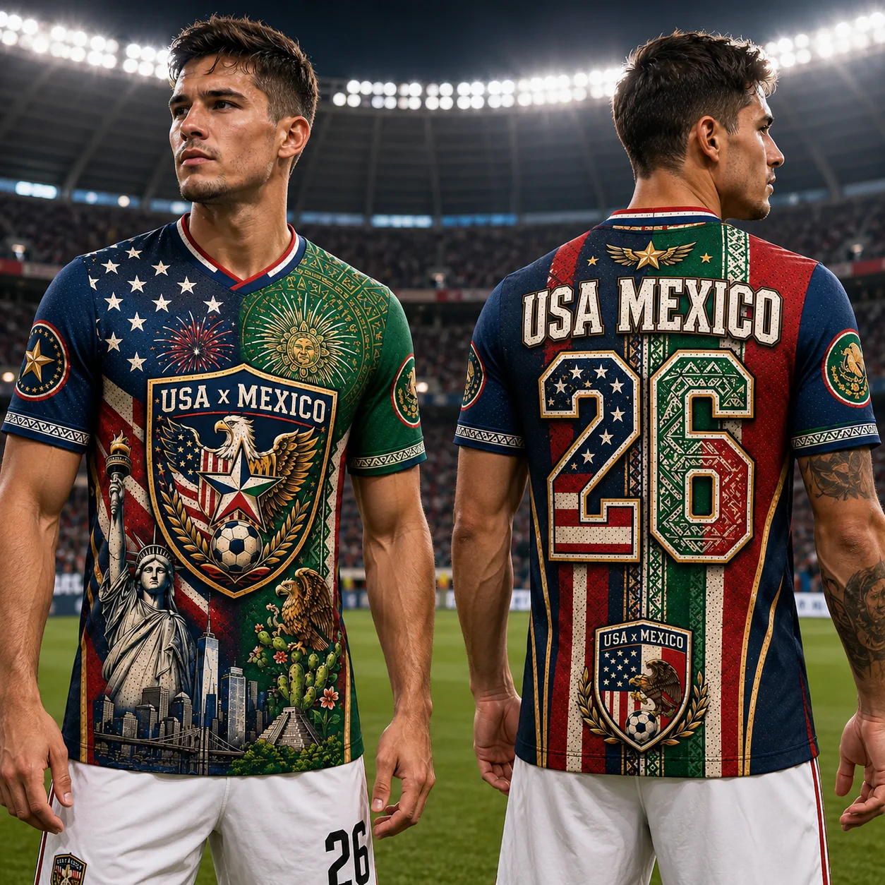 USA Mexico 2026 Binational Soccer - Personalized Soccer Jersey - Gifts For Football Lovers, Sports Fans