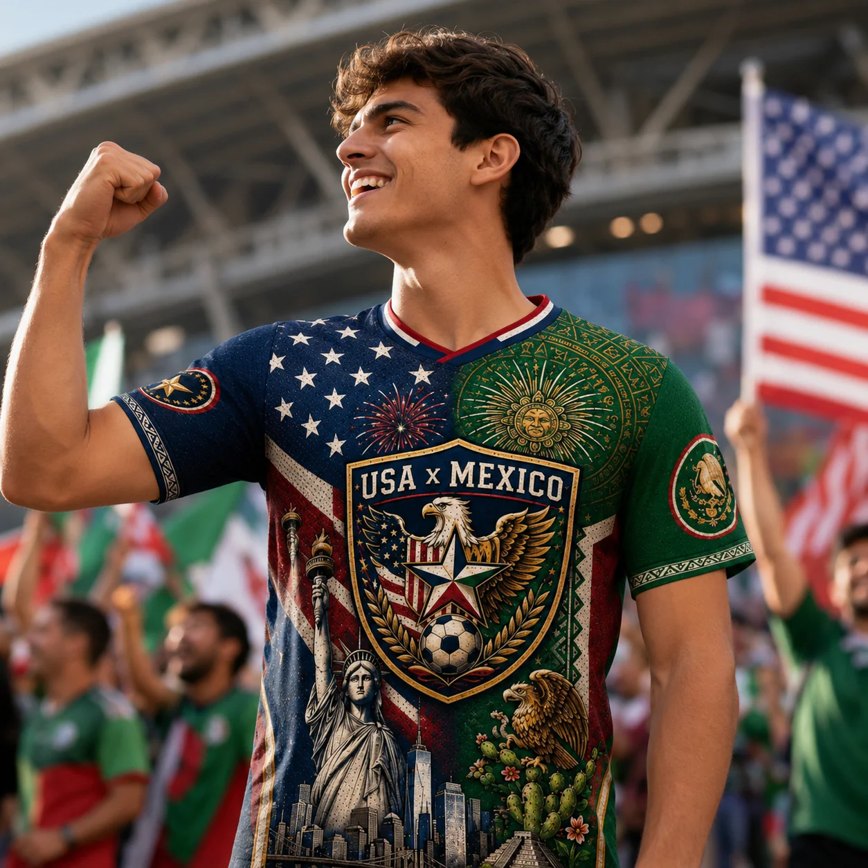 USA Mexico 2026 Binational Soccer - Personalized Soccer Jersey - Gifts For Football Lovers, Sports Fans - Image 3