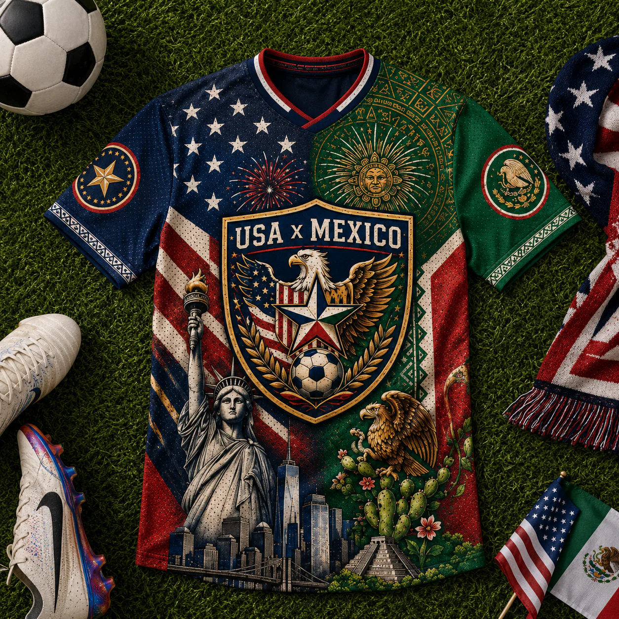 USA Mexico 2026 Binational Soccer - Personalized Soccer Jersey - Gifts For Football Lovers, Sports Fans - Image 5