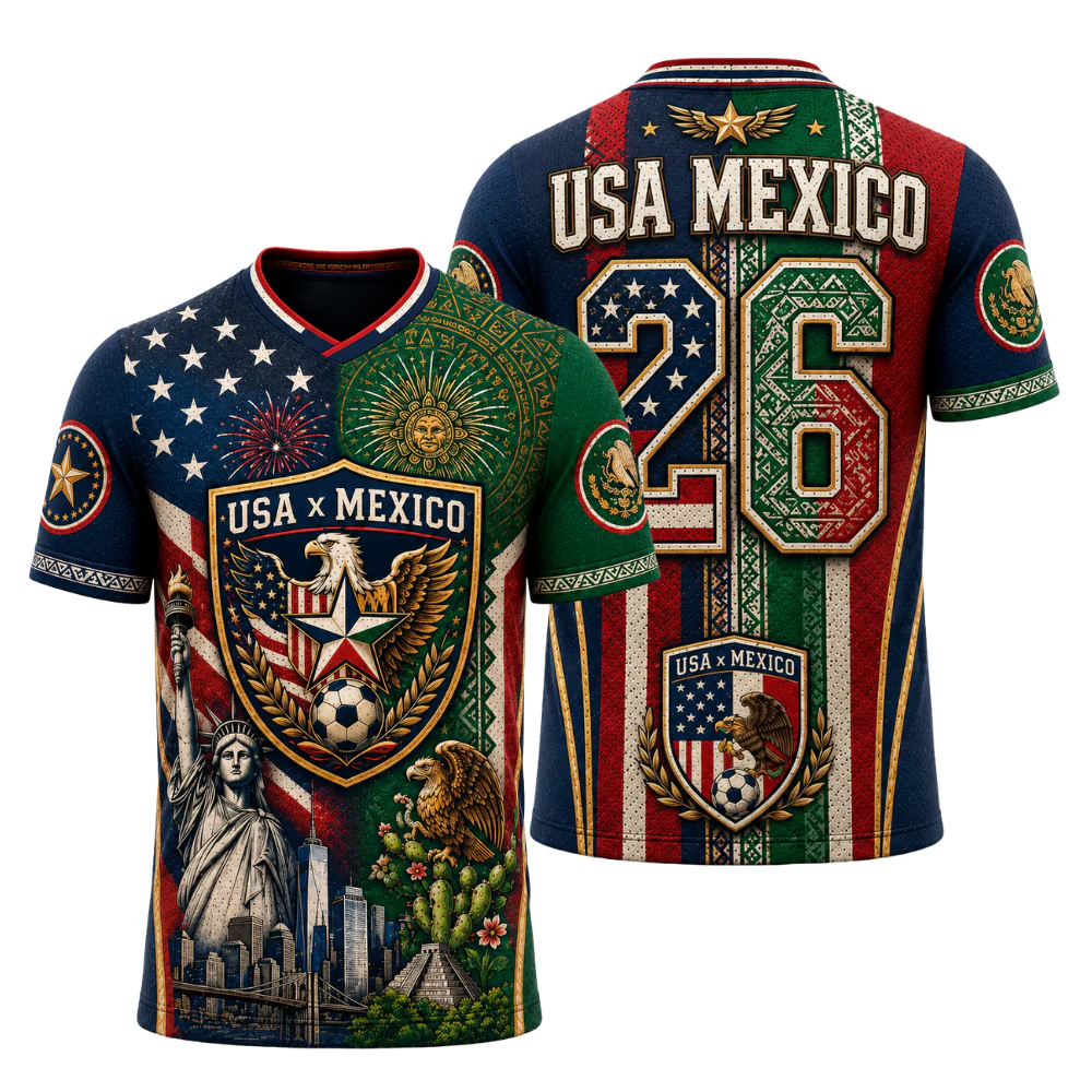 USA Mexico 2026 Binational Soccer - Personalized Soccer Jersey - Gifts For Football Lovers, Sports Fans - Image 6