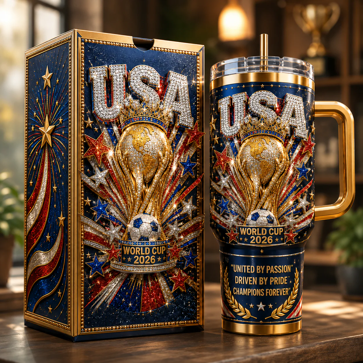 USA Soccer World Cup 2026 - Personalized Tumbler - Gifts For Football Lovers, Sports Fans - Image 2