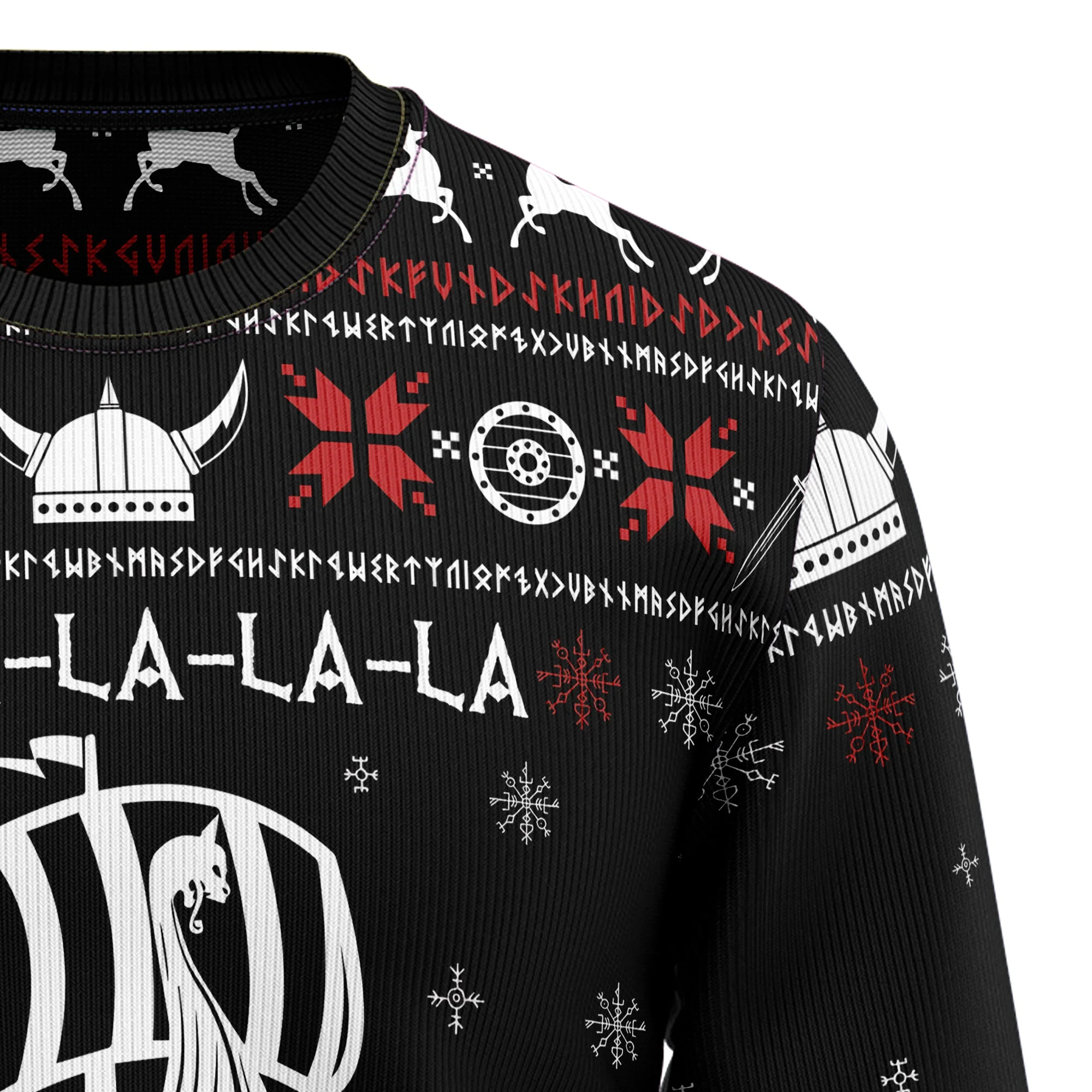 Valhalla Viking - Funny Ugly Christmas Sweater - Image 3