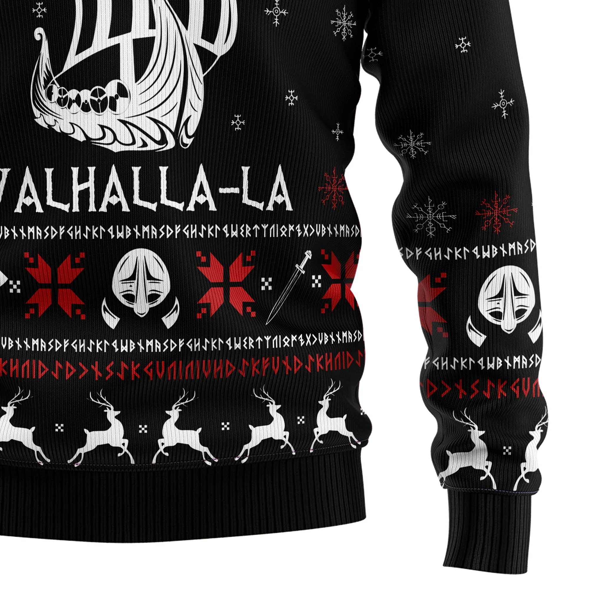 Valhalla Viking - Funny Ugly Christmas Sweater - Image 4