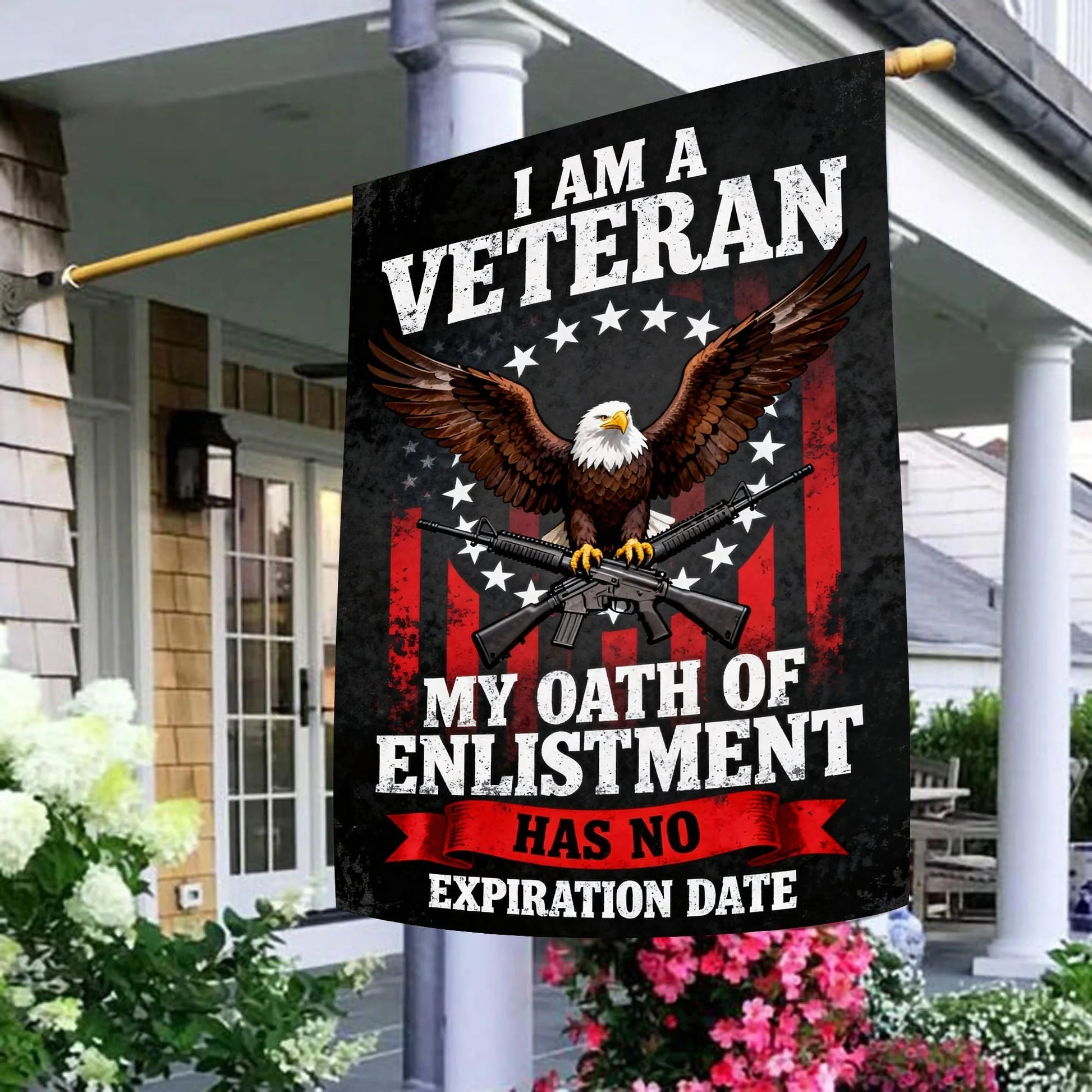 Veteran Pride Oath of Enlistment Flag - Gift For Veteran, Patriotic | HN02