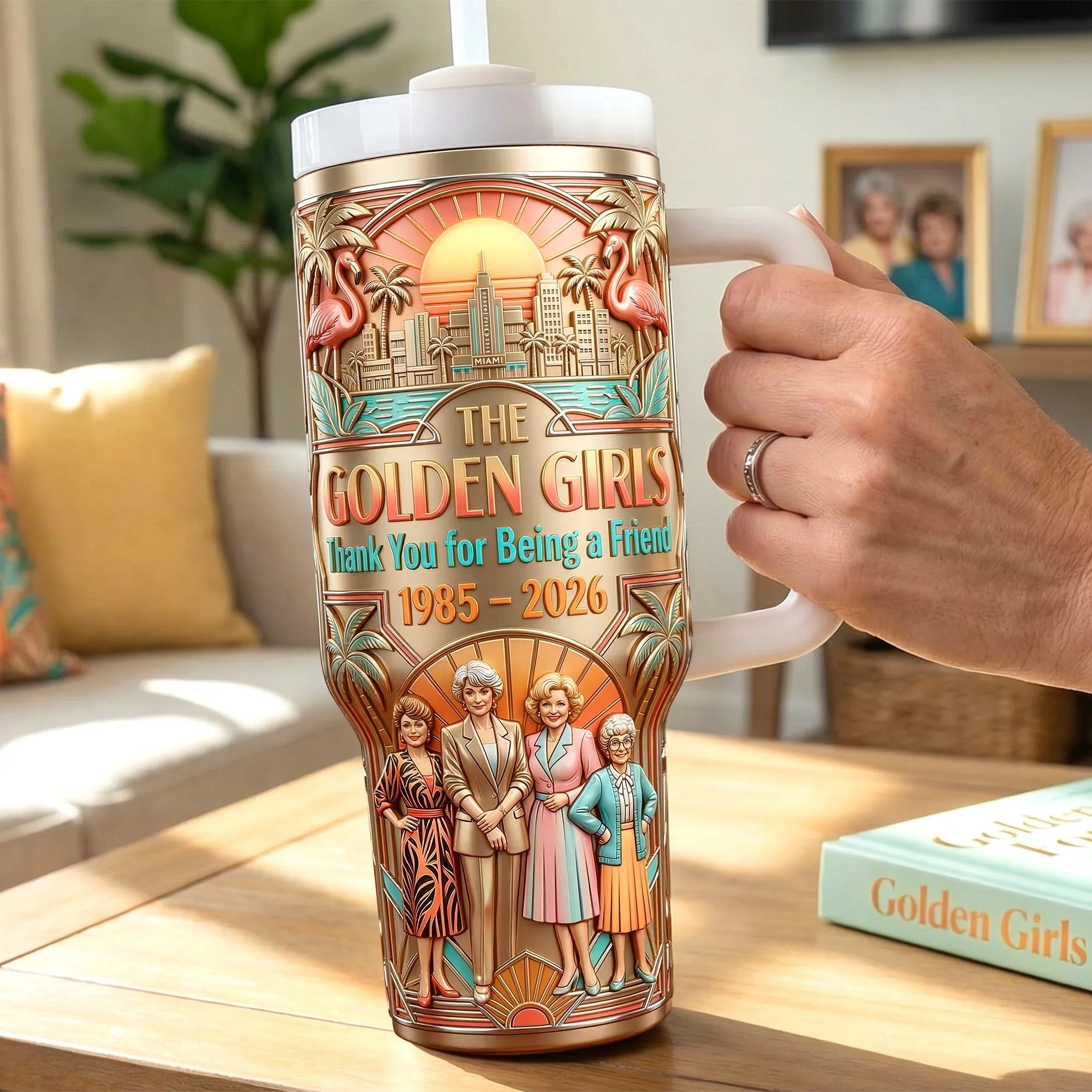 Vintage Friendship Anniversary - Personalized Tumbler - Gifts For Besties