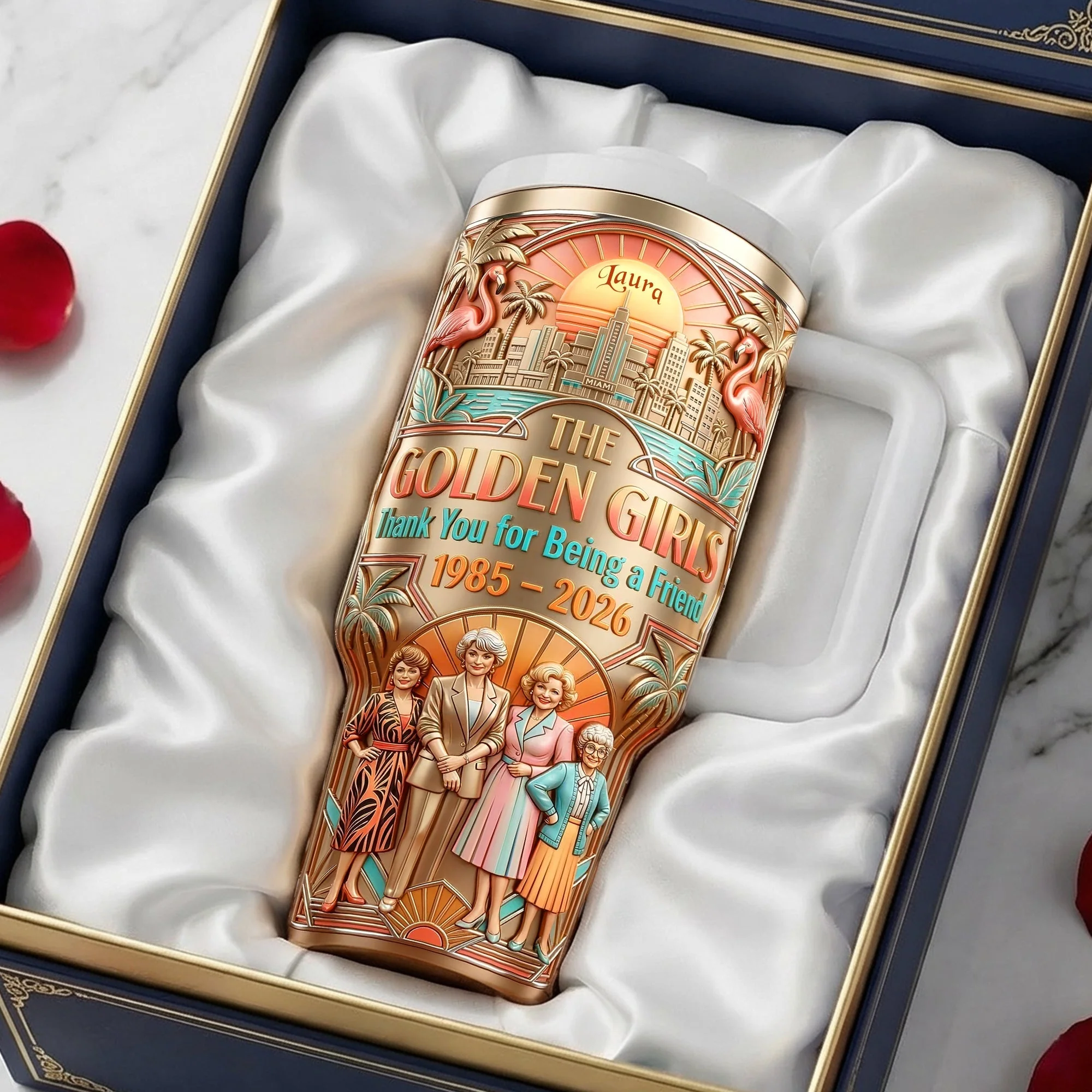 Vintage Friendship Anniversary - Personalized Tumbler - Gifts For Besties - Image 2