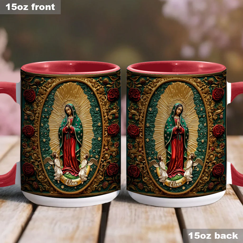 Virgin Mary Acrylic - Personalized Christian Accent Mug - Gift For Christian BA01 - Image 4