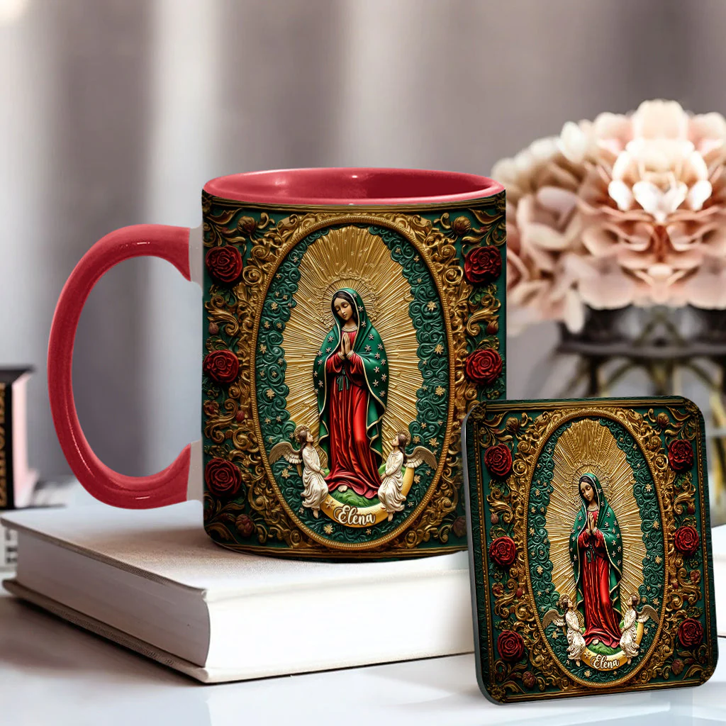 Virgin Mary Acrylic - Personalized Christian Accent Mug - Gift For Christian BA01 - Image 6