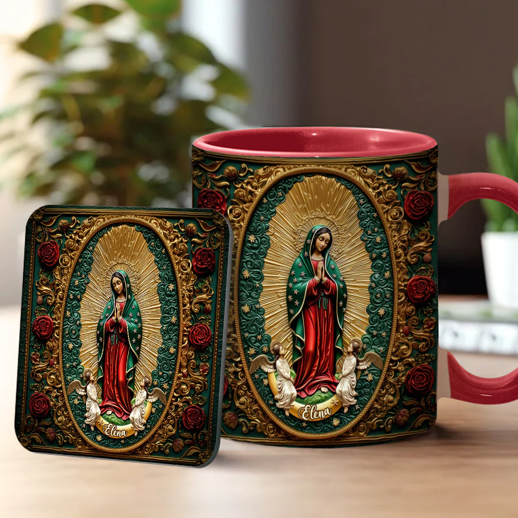 Virgin Mary Acrylic - Personalized Christian Accent Mug - Gift For Christian BA01 - Image 7