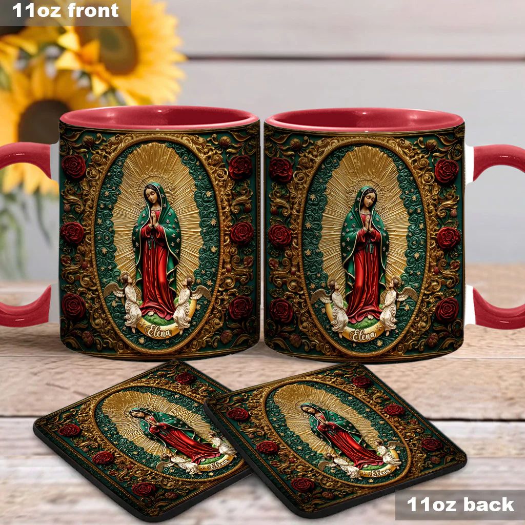 Virgin Mary Acrylic - Personalized Christian Accent Mug - Gift For Christian BA01 - Image 8