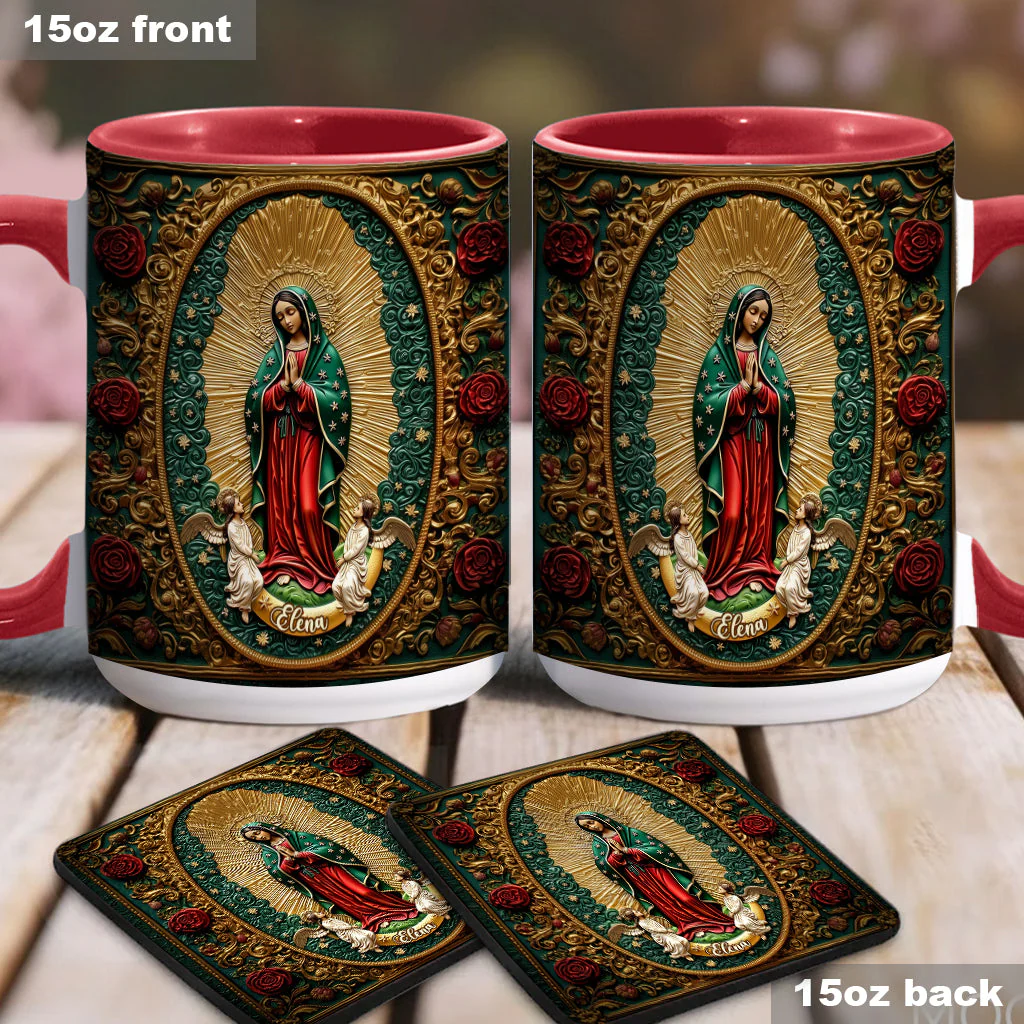 Virgin Mary Acrylic - Personalized Christian Accent Mug - Gift For Christian BA01 - Image 9