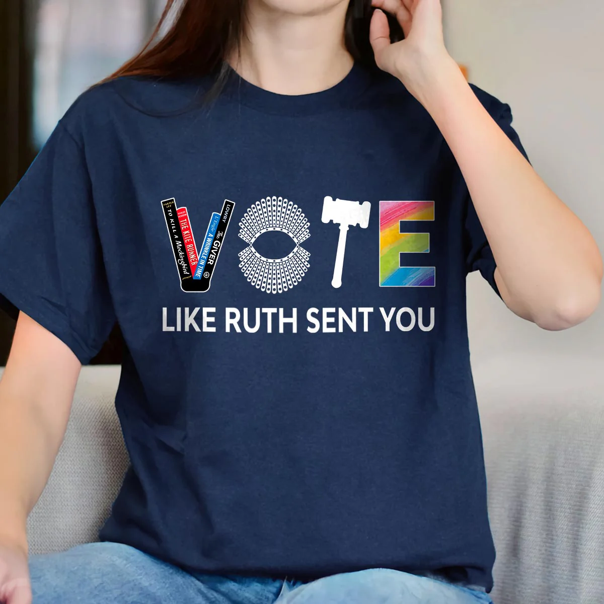 Vote Like Ruth Sent You T-Shirt - Image 5