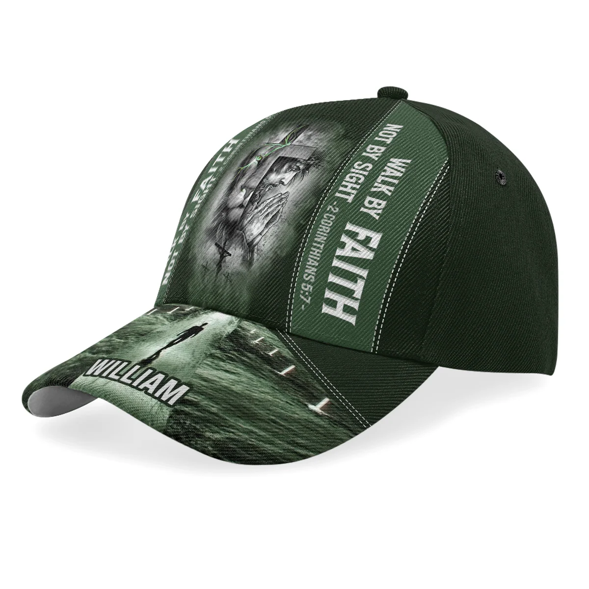 Walk By Faith Not By Sight - Personalized Classic Cap TD118 - Image 2