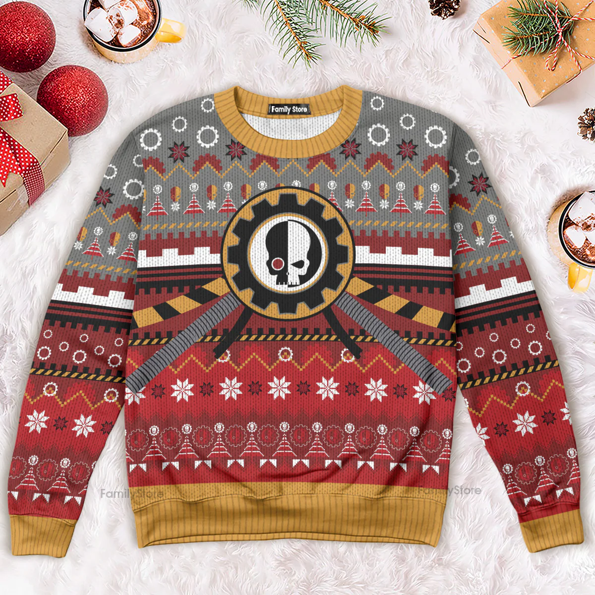 Warhammer Adeptus Mechanicus Iconic - Ugly Christmas Sweater - Image 4