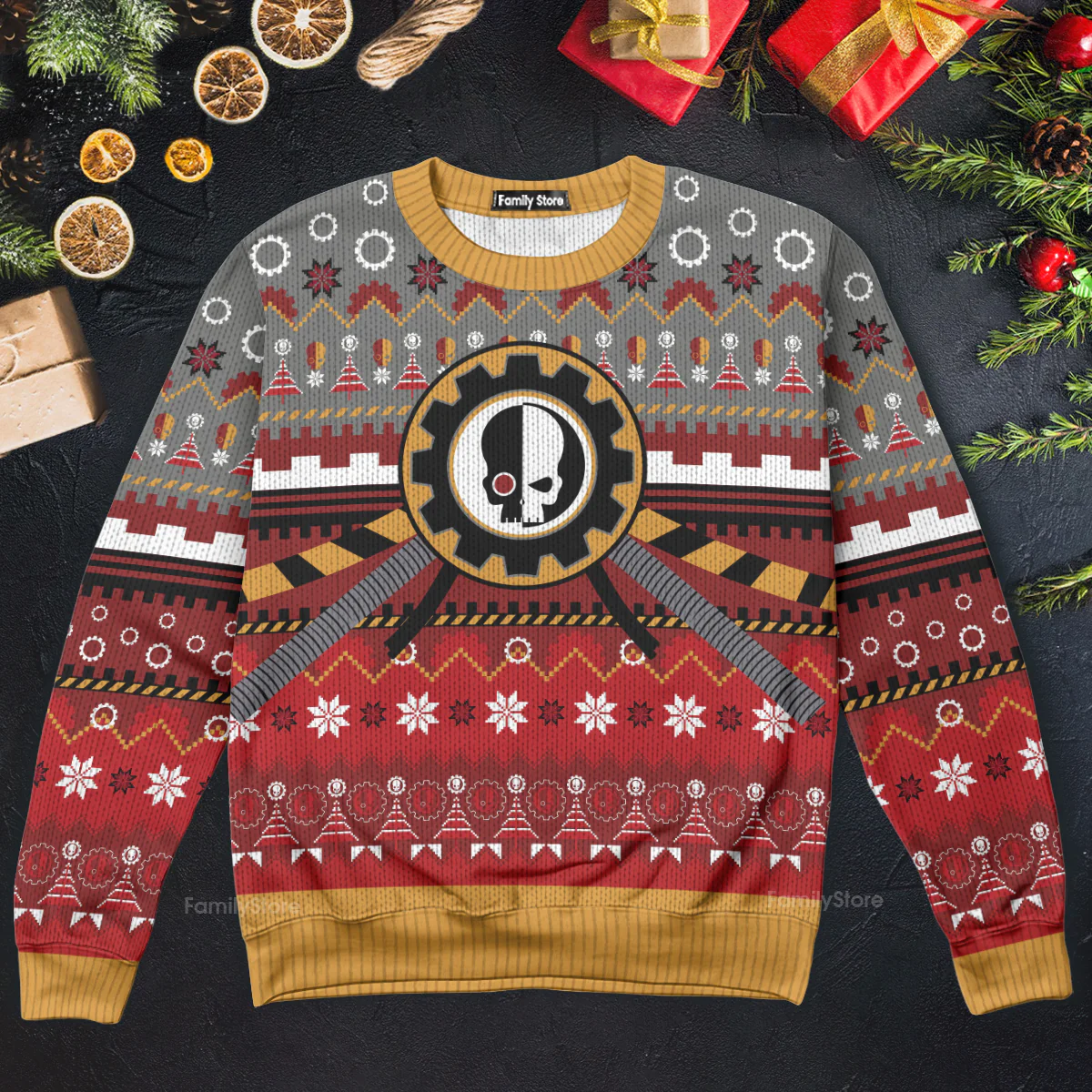 Warhammer Adeptus Mechanicus Iconic - Ugly Christmas Sweater - Image 5