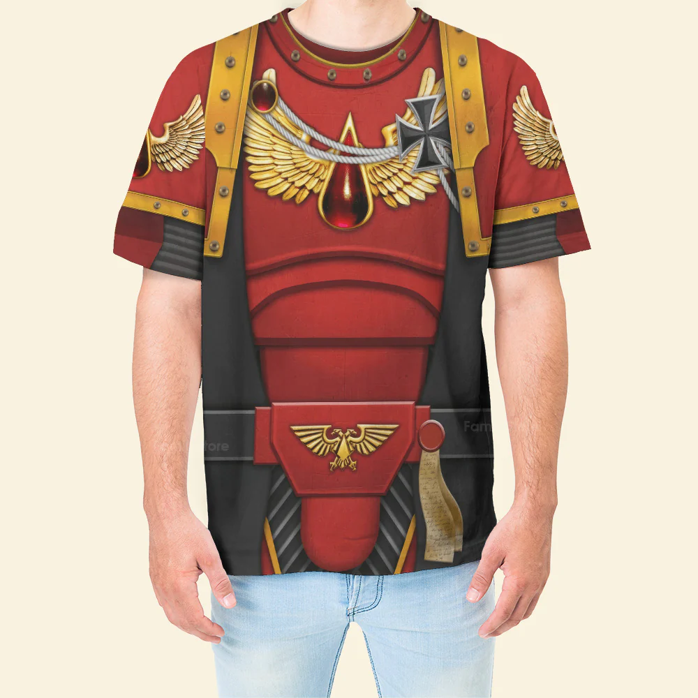 Warhammer Blood Angels Black Robe - Costume Cosplay T-shirt CSWRH150 - Image 4