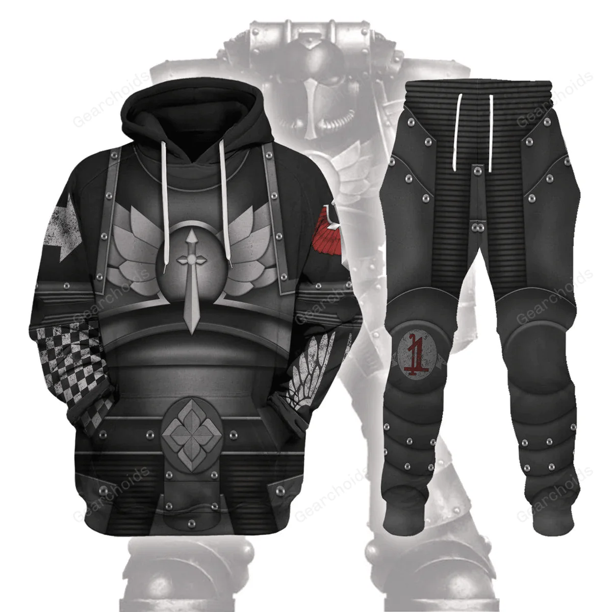Warhammer Dark Angels Legions - Costume Cosplay Hoodie Sweatshirt Sweatpants CSWRH047