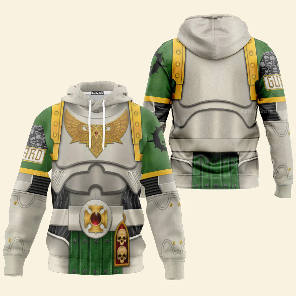 Warhammer Death Guard Captain - Costume Cosplay Hoodie Sweatshirt Sweatpants CSWRH121 - Image 3