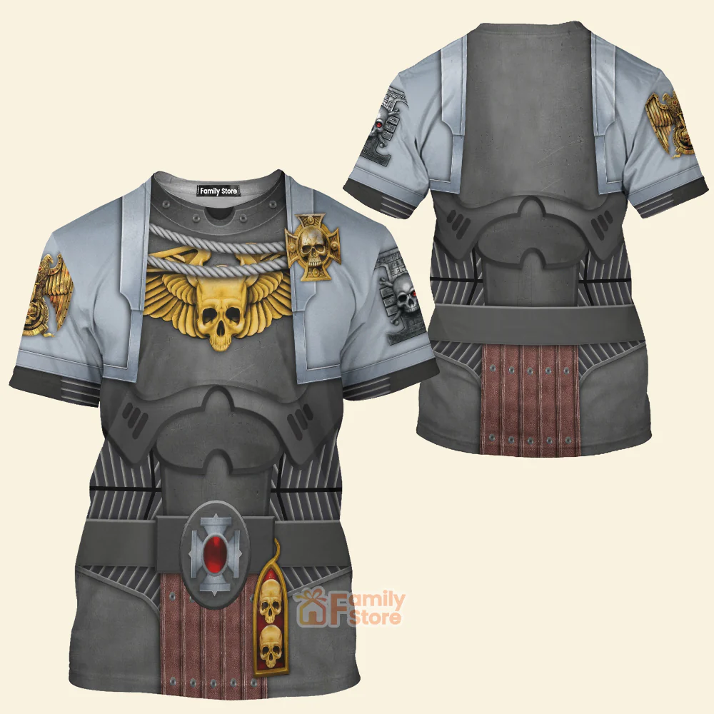 Warhammer Deathwatch Captain - Costume Cosplay 3D Tshirt CSWRH156 - Image 2