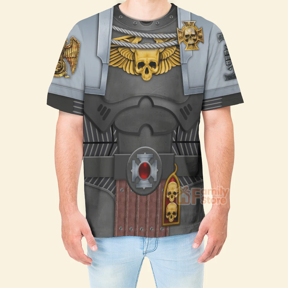 Warhammer Deathwatch Captain - Costume Cosplay 3D Tshirt CSWRH156 - Image 4