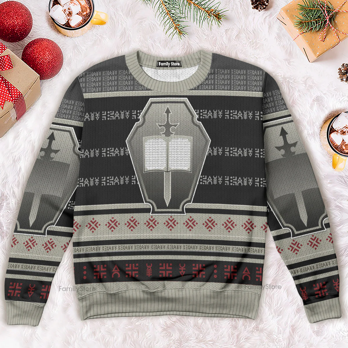 Warhammer Grey Knights Iconic - Ugly Christmas Sweater - Image 4