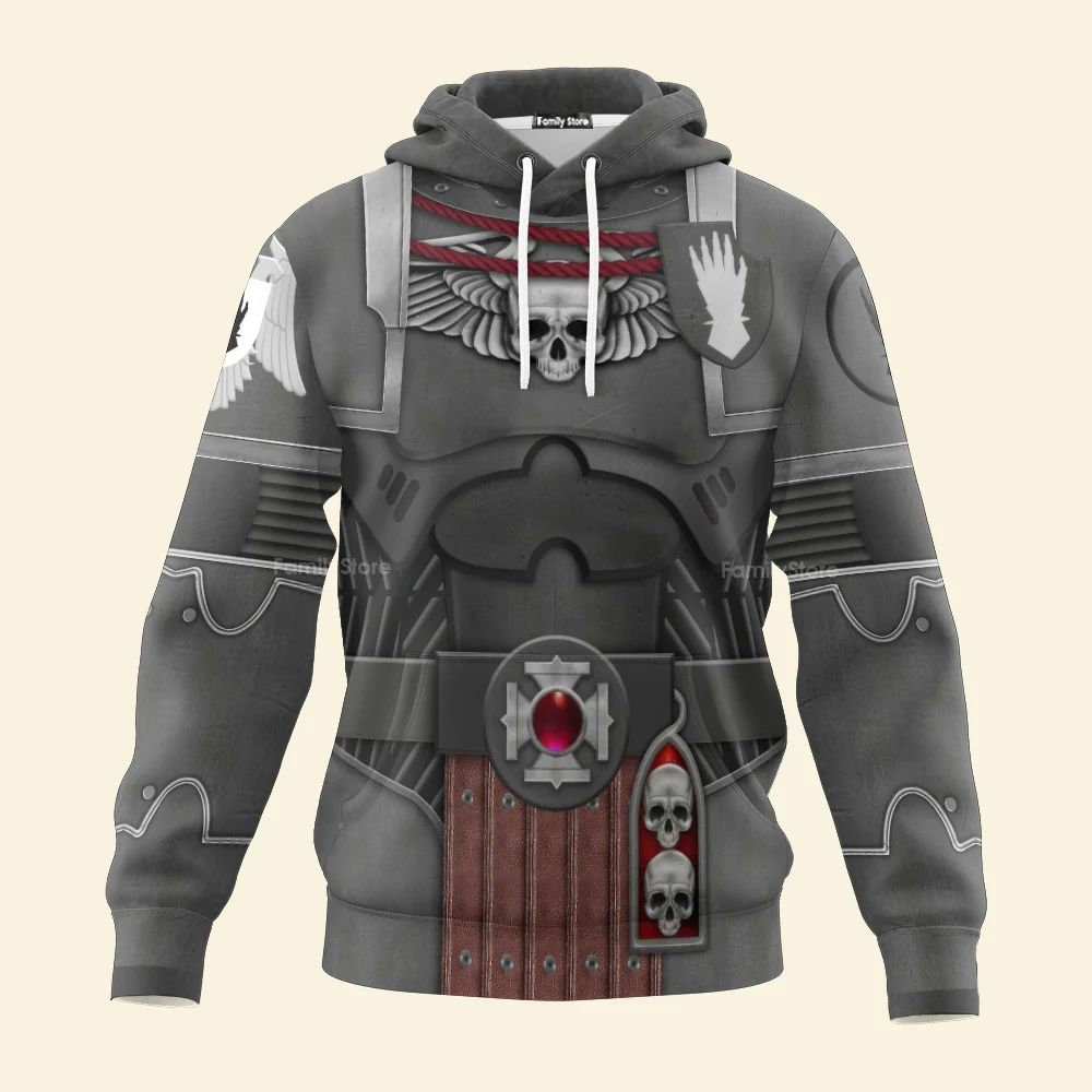 Warhammer Iron Hands Captain - Costume Cosplay Hoodie Sweatshirt Sweatpants CSWRH143 - Image 2