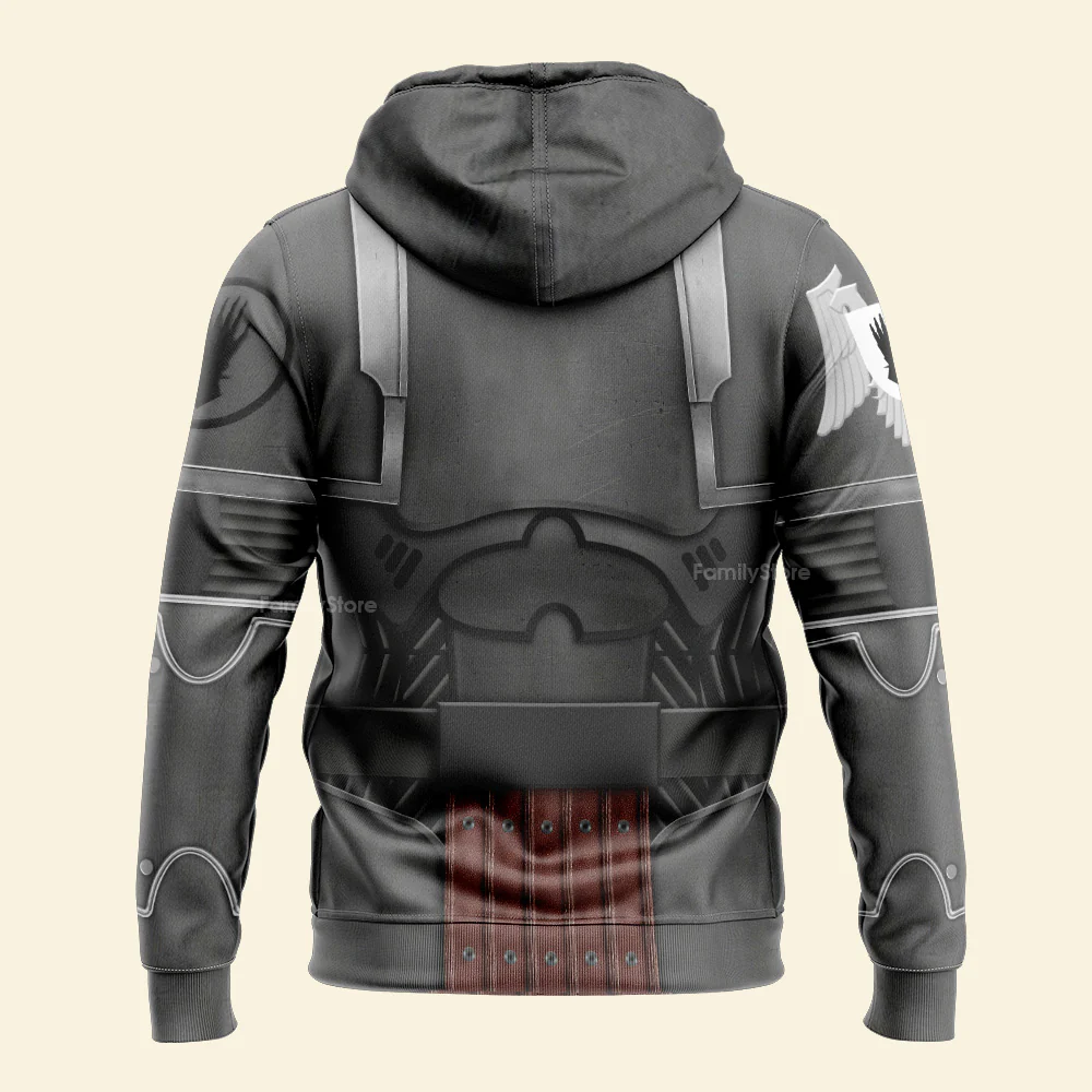 Warhammer Iron Hands Captain - Costume Cosplay Hoodie Sweatshirt Sweatpants CSWRH143 - Image 5