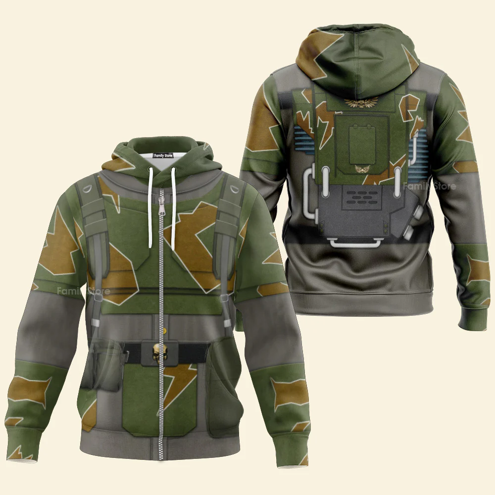 Warhammer Kasrkin - Costume Cosplay Hoodie Sweatshirt Sweatpants - Image 4