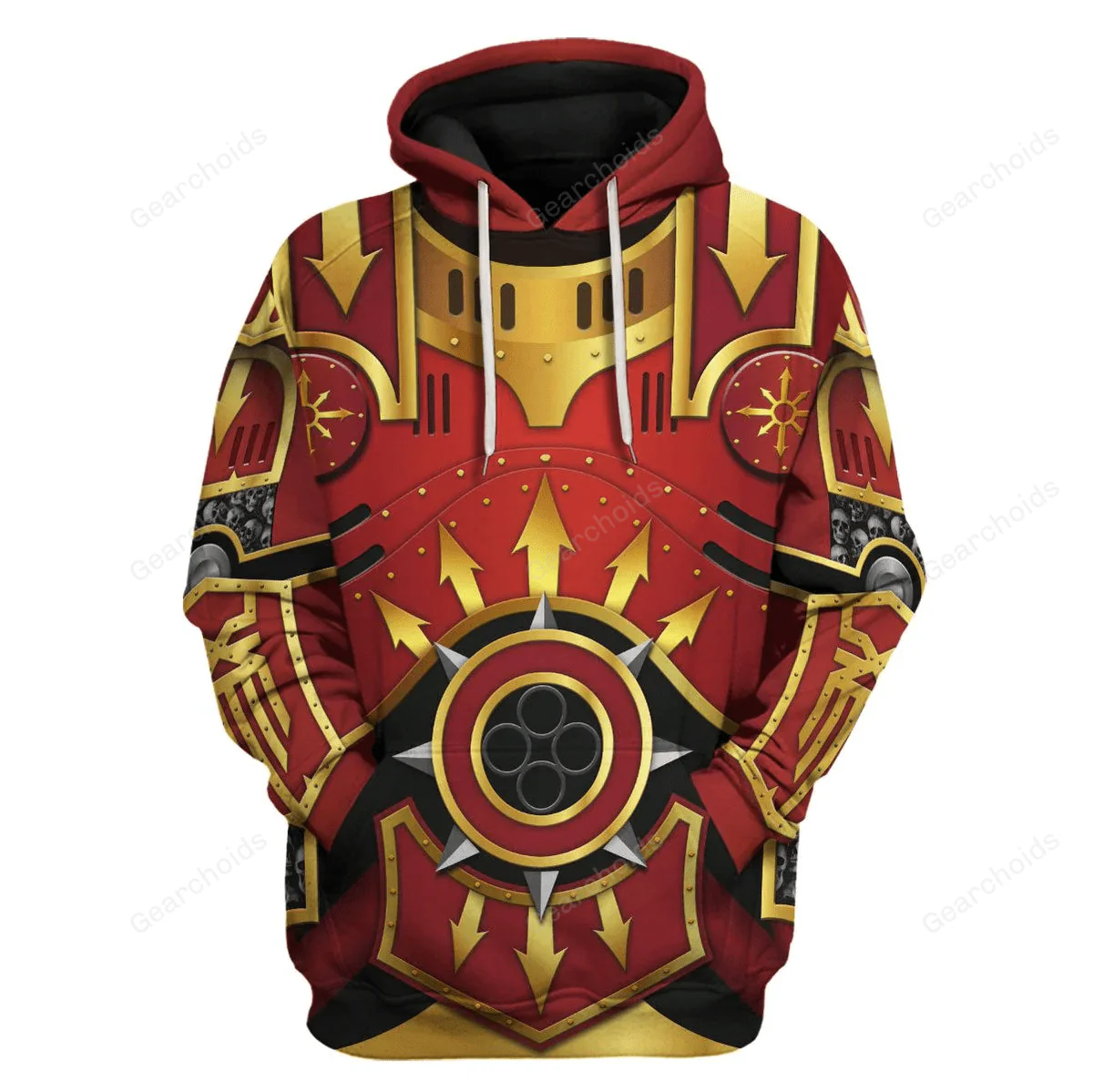 Warhammer Khorne Lord Of Skulls - Costume Cosplay Hoodie Sweatshirt Sweatpants CSWRH049 - Image 2