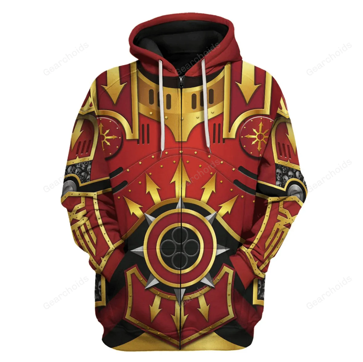 Warhammer Khorne Lord Of Skulls - Costume Cosplay Hoodie Sweatshirt Sweatpants CSWRH049 - Image 3
