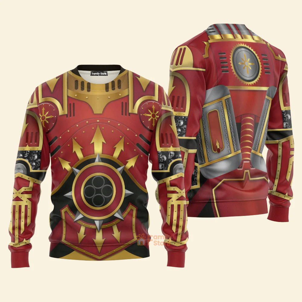 Warhammer Khorne Lord Of Skulls - Costume Cosplay Hoodie Sweatshirt Sweatpants CSWRH049 - Image 7