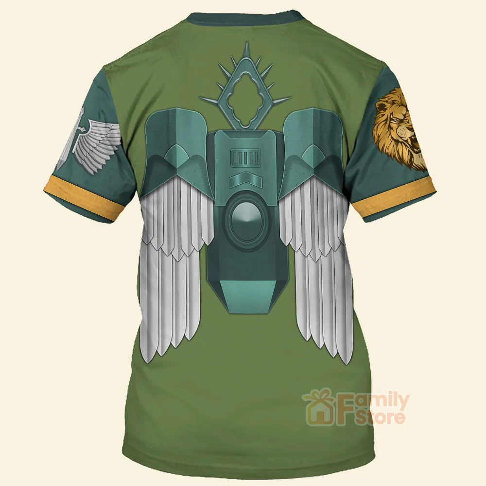 Warhammer Lion El Jonson Warrior - Costume Cosplay 3D Tshirt - Image 3