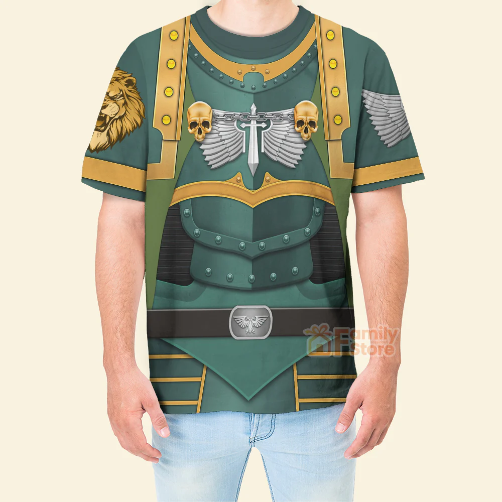 Warhammer Lion El Jonson Warrior - Costume Cosplay 3D Tshirt - Image 4