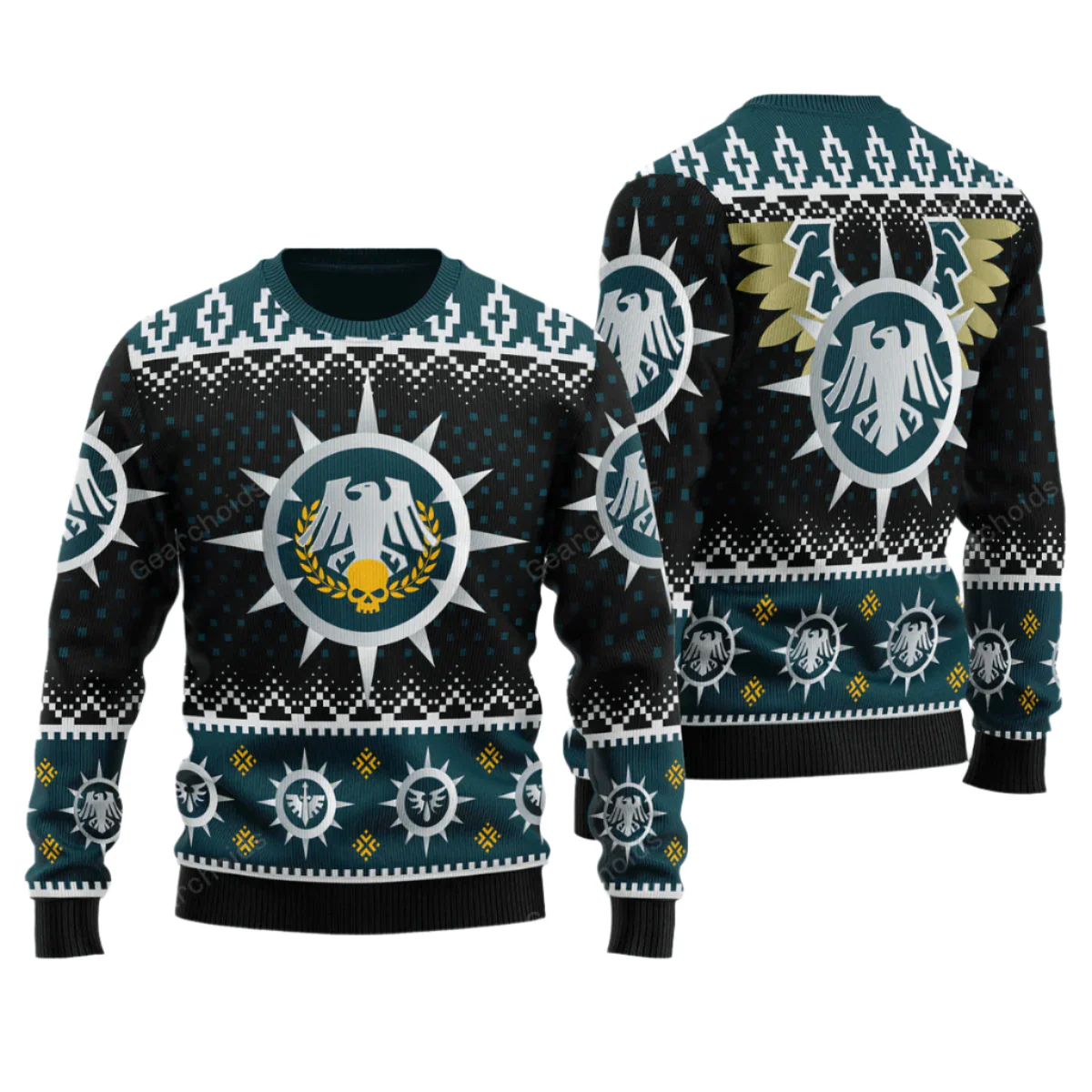 Warhammer Raven Guard Iconic - Ugly Christmas Sweater - Image 3