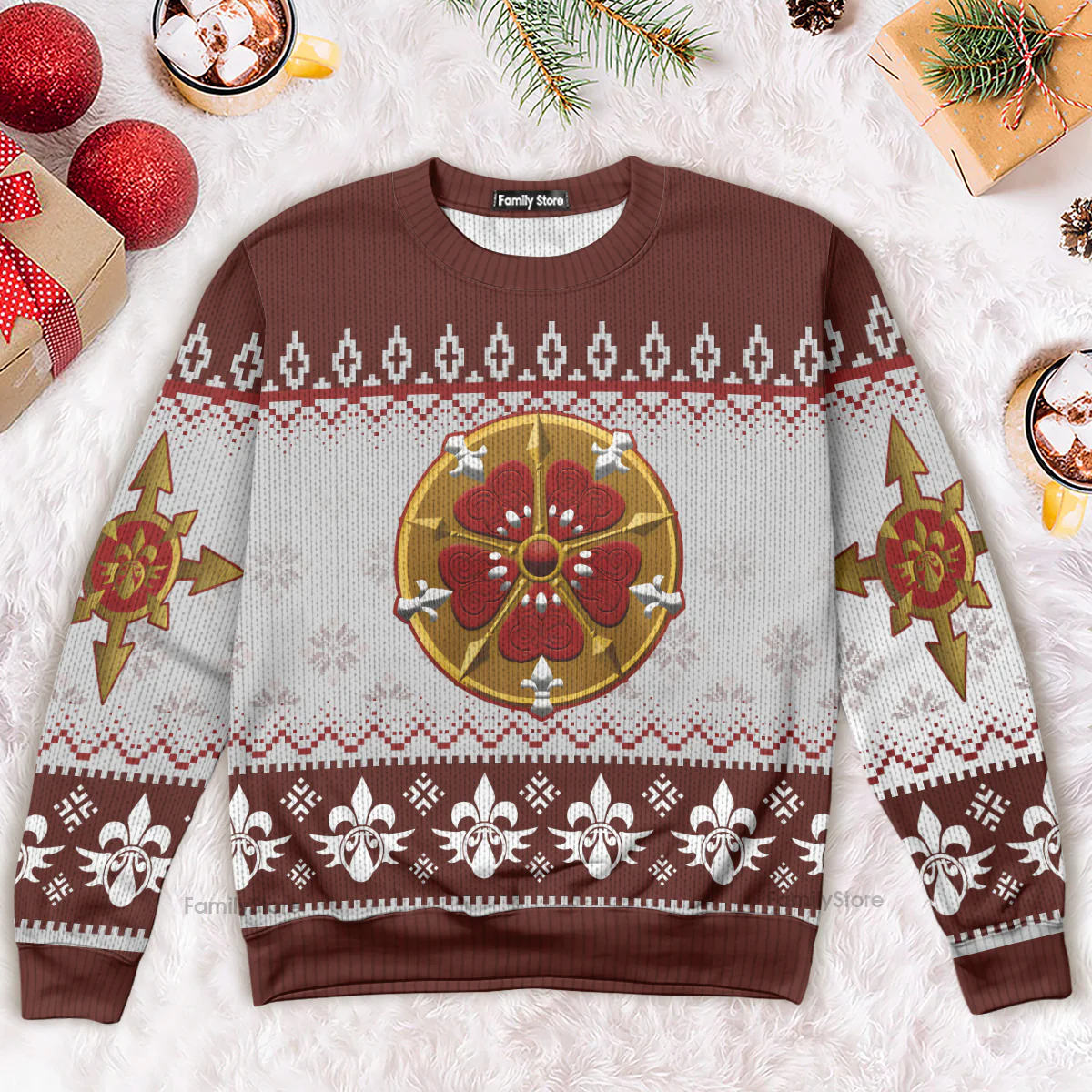 Warhammer Sisters Of Battle Iconic - Ugly Christmas Sweater - Image 4